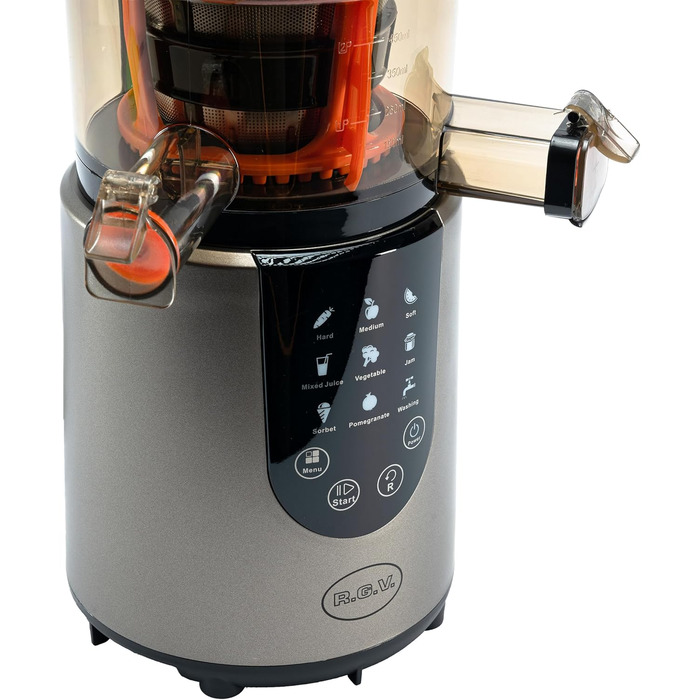 Соковитискач RG V Juice Art Digital 110851 з цифровим дисплеєм, срібного кольору