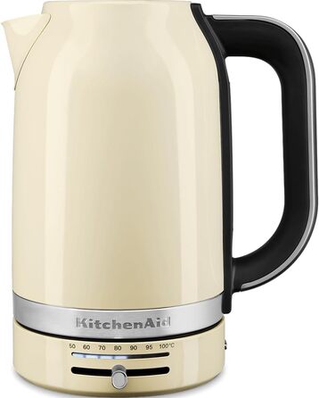 Електричний чайник KitchenAid з регулюванням температури 50-100°C, 1.7L, кремовий колір