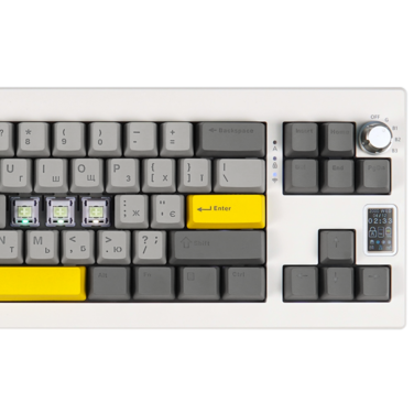 Клавіатура механічна бездротова EPOMAKER Shadow-X Wisteria Linear White (SHX-W-WL)