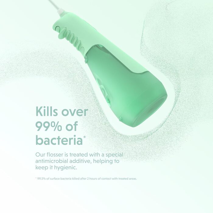 Іригатор Ordo Munddusche: бездротовий, 3 режими, портативний, перезаряджається, IPX7, рекомендований стоматологами (м'ятний)