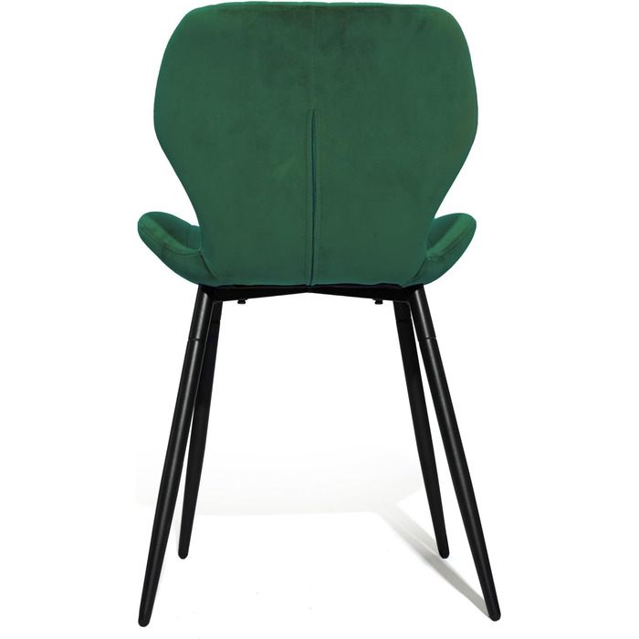 Набір з 2-х м'яких крісел для вітальні, кухні та їдальні CangLong, зелені, з масивними дерев'яними ніжками