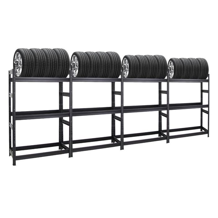 Стелаж для шин PROREGAL Dino, 4 шт. (180x480x50 см) - 48 шин, 150 кг/полиця
