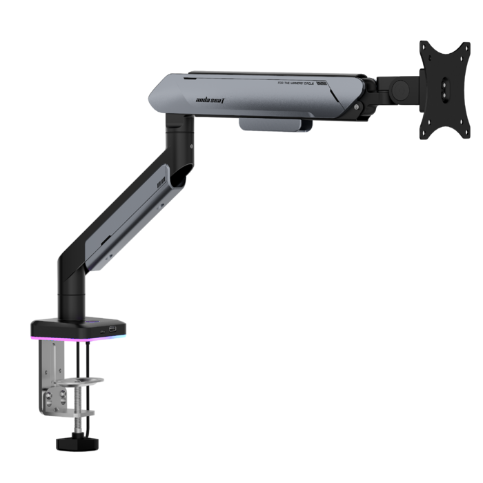 Настільне кріплення для монітора Anda Seat Stealth Pro II RGB 17’’-42’’ Titanium