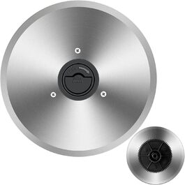 Електричний слайсер 200W з нержавіючої сталі - кухонна машина з регулюванням 0-15мм, 2 леза - для ковбаси, хліба, шинки, м'яса та сиру (кругла пилка)