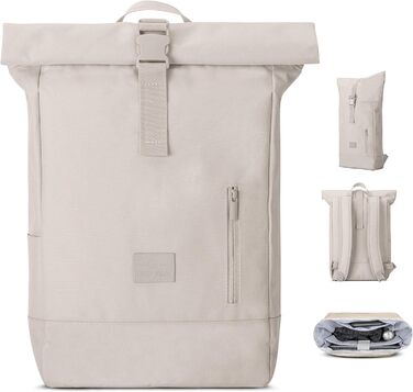 Рюкзак Johnny Urban для жінок і чоловіків - Robin Medium - роллтоп з відділенням для ноутбука для бізнес-велосипеда Uni - 15 л - екологічний - водовідштовхувальний (пісок)