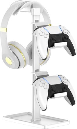 Підставка для навушників та контролерів SHUOSUO - органайзер для Xbox, PS5, PS4, Switch (білий)