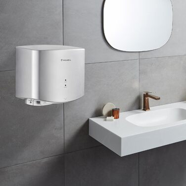 Електричний автоматичний сушар для рук, настінний, 1200W, сірий