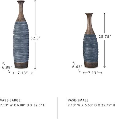 Набір ваз Signature Design by Ashley Blayze, 2 шт, Antique Gray/Brown
