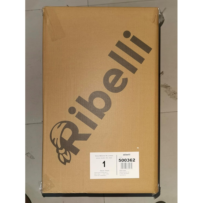 Сміттєве відро Ribelli з датчиком - автоматичне відкривання/закривання, 50 літрів, чорний