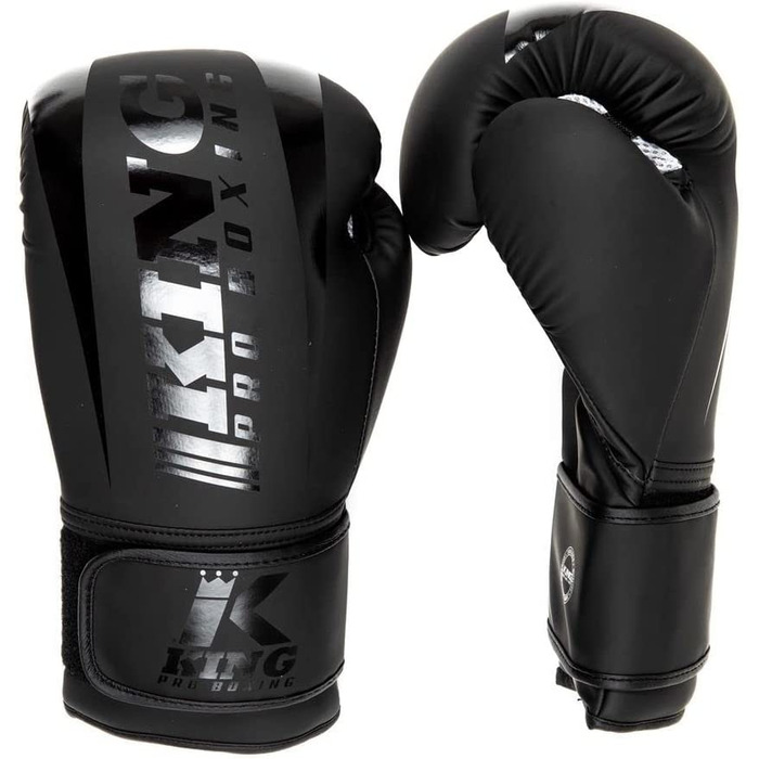 Боксерські рукавички King PRO Boxing, Revo 1, чорні, 16 унцій