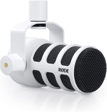 Rode XLR подкаст мікрофон для мовлення, чорний + відкривачка keepdrum (Podmic, білий)