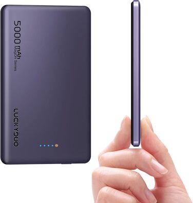 Тонкий 8мм, магнітний, PD 20W, для iPhone 15/14/13/12, DarkPurple, 5000mAh