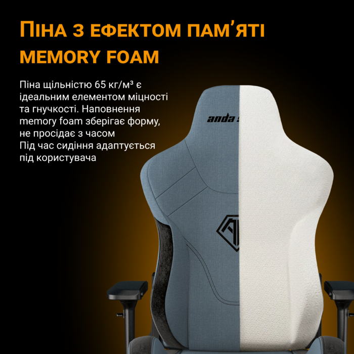 Крісло ігрове Anda Seat T-Pro 2 Grey/Black Size XL