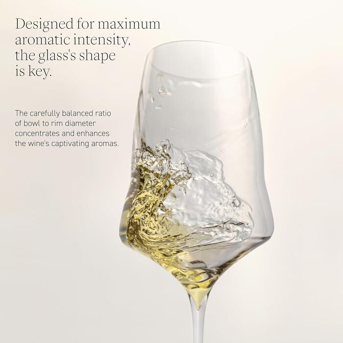 Бокали для білого вина Josephinenhütte® JOSEPHINE N°1, 2 шт. Ручна робота, скло, для білого вина та розе, інтенсивний аромат