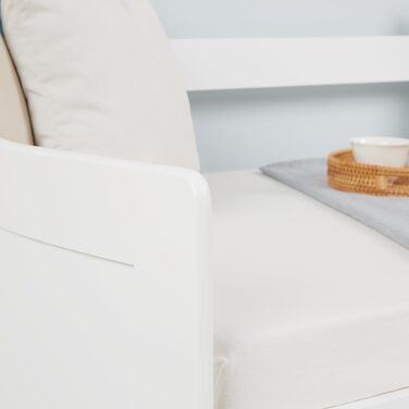 Висувне ліжко Homestyle4u 90x200 з ящиком для зберігання, з ламелями, для дітей, з дерева (сосна), білий