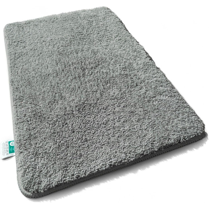 Килимок для ванної кімнати Casa Pura Sky Soft 80x150 см сірий, м'який, пухнастий, з антиковзким покриттям, для душу, легко миється