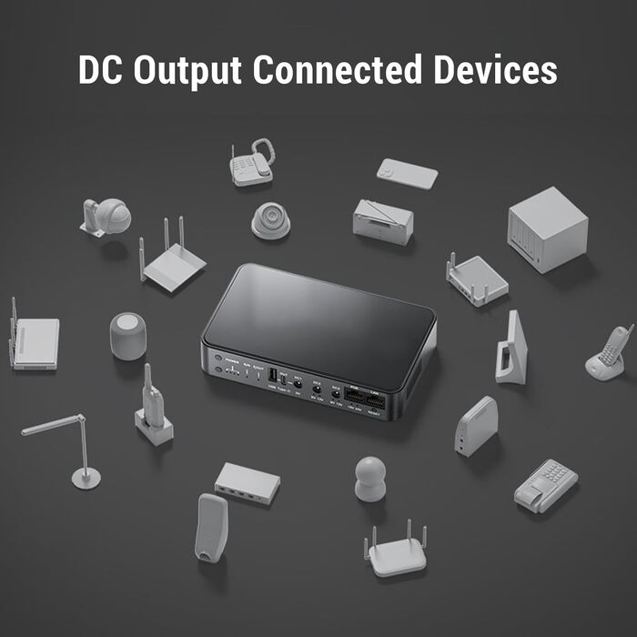 UPS джерело безперебійного живлення 9000mAh для USB 5V/9V/12V/15V/24V DC