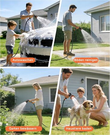 Шланговий барабан SUNPOW настінний 30м для саду, тераси та двору. Автоматичний намотувач, поворотна стіна, 10 функцій розпилення. Діаметр 16 мм.