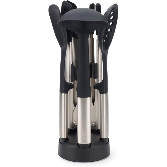 Joseph Joseph Elevate Fusion: Набір кухонних аксесуарів 5 шт. з силікону з компактною підставкою, BPA-free, стійкий до нагрівання, з антипригарним покриттям