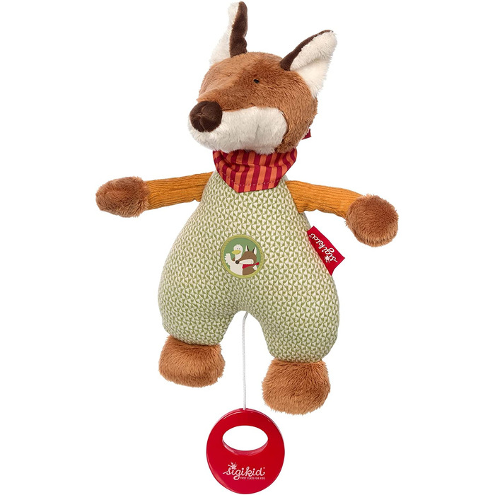 Музична іграшка SIGIKID Forest Fox для дівчаток і хлопчиків, рекомендовано з народження, зелено-коричнева