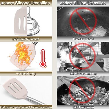 Набір кухонних аксесуарів 34 шт. з силікону: кухонне приладдя, посуд, тримач, антипригарне покриття, нержавіюча сталь, хакі