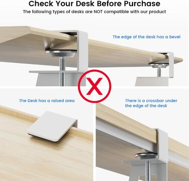 Тримач для клавіатури NearHub з регулюванням, під стіл, карбоновий дизайн, 65 см