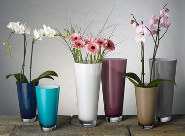Ваза Villeroy & Boch Verso Midnight Sky, 38 см, скло, сірий колір
