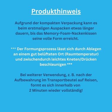 Подушка для подорожей Nackenkissen Flugzeug з піни Memory Foam – для літака, авто, з додатковою підтримкою голови, сіра