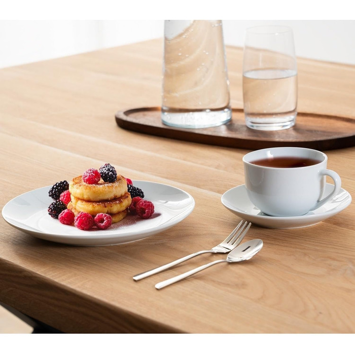 Сервіз кавовий 18-частинний - на 6 осіб - білий - порцеляна. Комплект посуду для кави