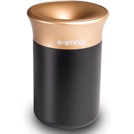 Кольори e-smoQ попільничка для HEETS IQOS 3 Duo стартовий набір, Iluma Terea, піднос для тютюнових паличок, аксесуари для автомобіля з кришкою, що захищає від запаху (чорний / сірий) (чорний/золотий), 4