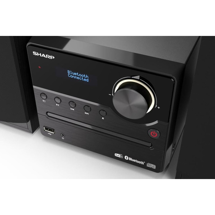 Компактна система SHARP XLB520D 40 Вт, DAB/FM, Bluetooth, чорний