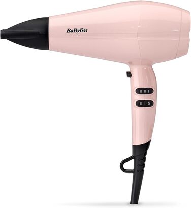 Фен для волосся BaByliss Rose Blush 2200 Вт з 3 рівнями температури та 2 режимами швидкості, 5337PRE