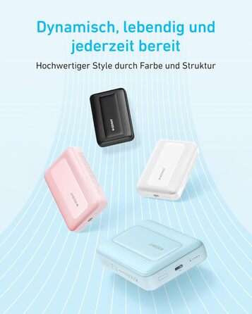 Повербанк Anker Zolo Magnetic 10 000 мАг, швидка зарядка 30 Вт, бездротова, для iPhone 16/15/14, чорний