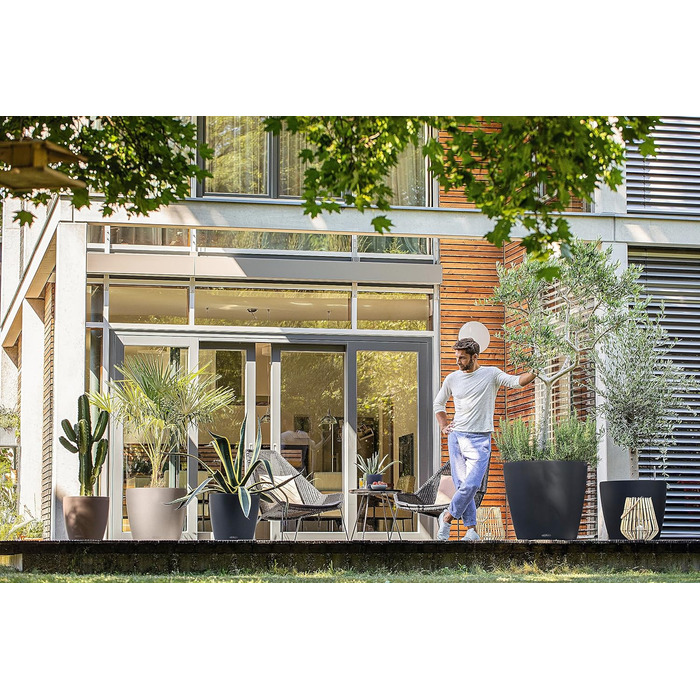 Горщик для квітів LECHUZA CLASSICO Color 35 (13210), пісочний колір, об'єм 13 л