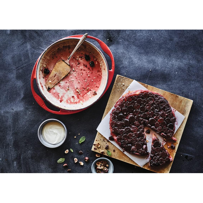Форма для перевернутого пирога Tatin Le Creuset, чавун, Ø 28 см, 2.6 л, вишня, для всіх типів плит (включно з індукційними)