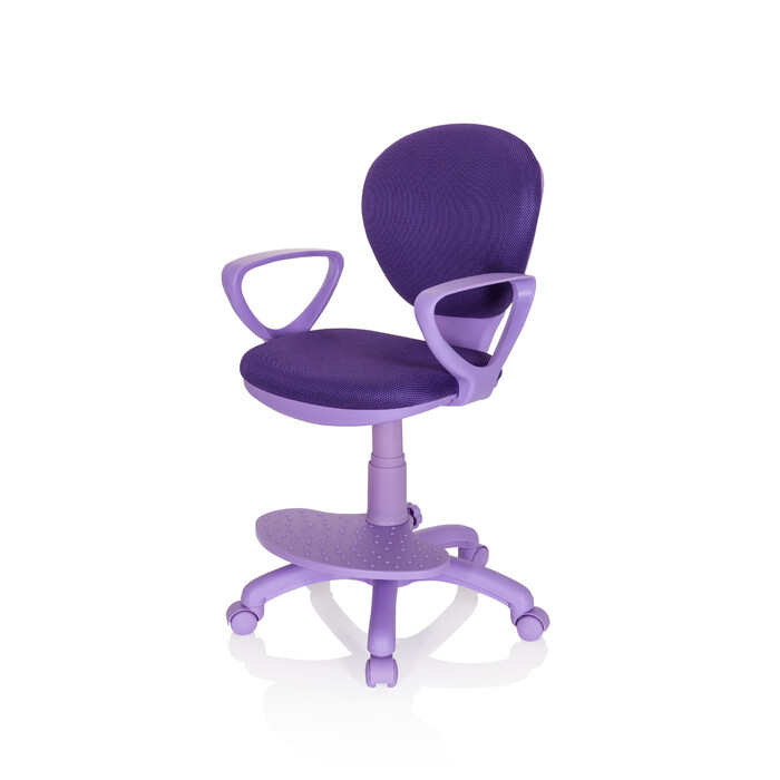 Дитячий стілець / дитячий письмовий стілець KID COLOUR тканина фіолетовий hjh OFFICE