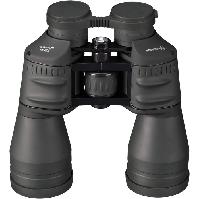 Бінокль Bresser Spezial-Jagd 11x56 з оптикою Bak-4, повним багатошаровим покриттям, різьбленням для штатива, ременем і чохлом — мисливський бінокль преміум-класу