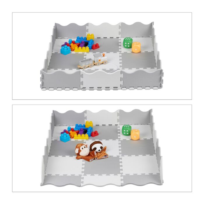 Relaxdays 25-елементний килимок-пазл з бордюром