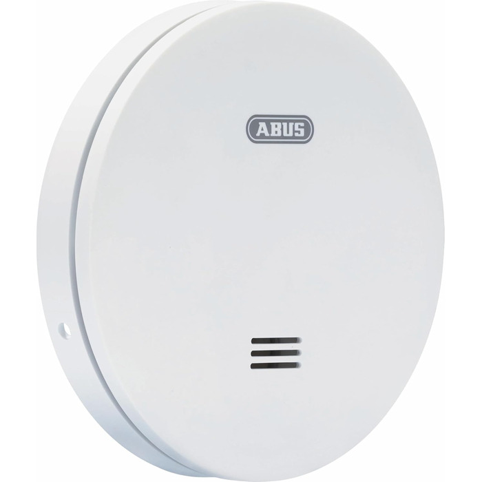 Датчик диму ABUS RWM160 з батареєю на 10 років - сертифікований Q-Label та DIN EN 14604 - приглушене світло вночі - білий (упаковка 5 шт.)