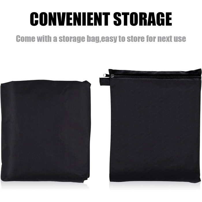 Водостійкий чохол для садово-патіо меблів 600D Oxford, захист від пилу, сонця та вітру (242x162x100cm, 160x100x75cm)