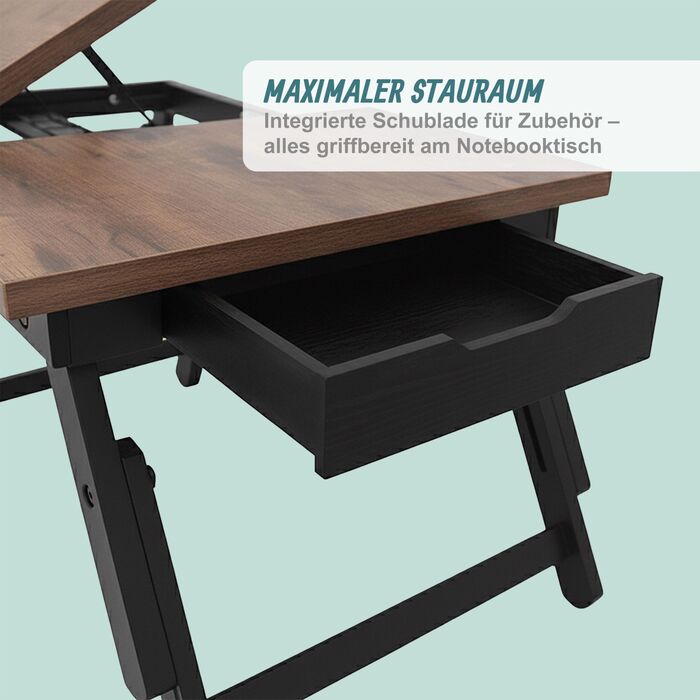 Підставка для ноутбука Relaxdays з бамбука, 15,6 дюймів