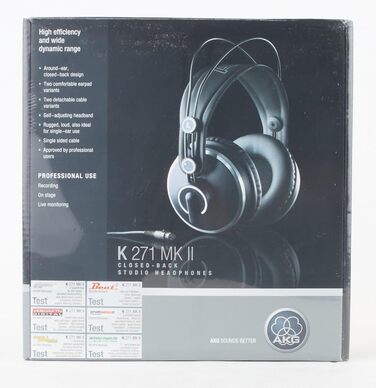 Напіввідкриті накладні навушники AKG K240 STUDIO (K271 закриті, одинарні)