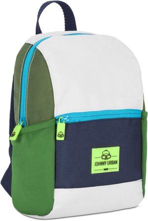 Рюкзак Johnny Urban Kids Boys & Girls - Junior Leo - Дитячий рюкзак з переробленого матеріалу - Для дітей від 1 до 3 років - 4 л - Водовідштовхувальний (Зелений / Синій)