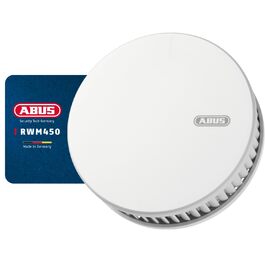 Датчик диму та тепла ABUS RWM450 з батареєю на 12 років - 15 датчиків у мережі - сертифікований Q-Label & DIN EN14604 - для кухні - білий, 1 шт.