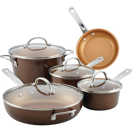 Набір посуду Ayesha Curry Home Collection, 9 предметів, з антипригарним покриттям, Twilight Teal (Brown Sugar)