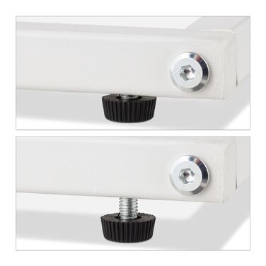 Розкладний столик Relaxdays у формі 'С'