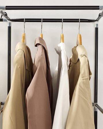 Шафа для одягу Retoo, тканинна шафа з вішалкою для одягу, 6 полиць, 170 x 90 x 45 см, сіра
