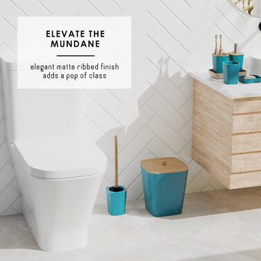 Набір аксесуарів для ванної кімнати Clara Clark, 22 предмети, з душовою завісою, килимками, відром для сміття