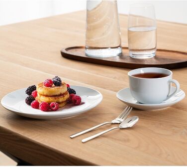 Сервіз кавовий 18-частинний - на 6 осіб - білий - порцеляна. Комплект посуду для кави