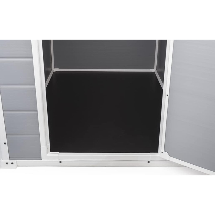 Сарай садовий Keter Manor 4x3 сірий, пластиковий, для дачі, 128x94x196 см